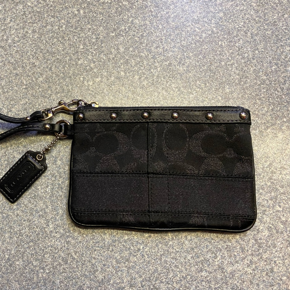Coach Wristlet, Black, vintage